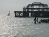 Sailing past the West Pier