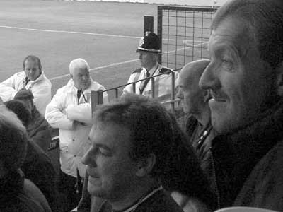 Bored spectators, Abbey Stadium Cambridge United FC, Cambridge, England