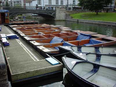 Punts galore, Cambridge, England
