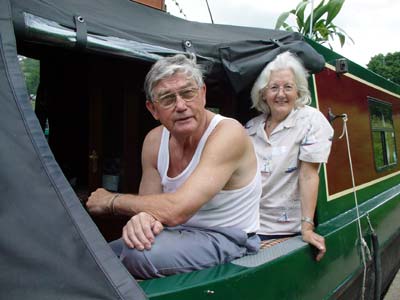 Barge dwellers, Jesus Lock, River Cam, Cambridge, England