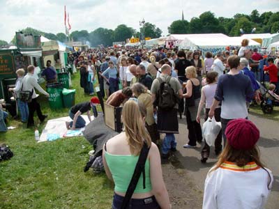 Main path, Strawberry Fair, Midsummer Common, Cambridge, England