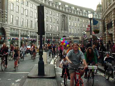 Regents Street, Critical Mass, London 31st May 2002
