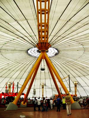 Support mast, Millennium Dome, 19th July 2003 Greenwich, London
