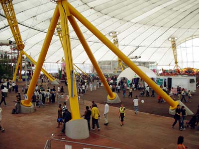 Support mast, Millennium Dome, 19th July 2003 Greenwich, London