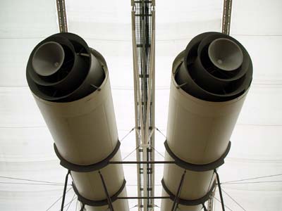 Ventilation tubes, Millennium Dome, 19th July 2003 Greenwich, London