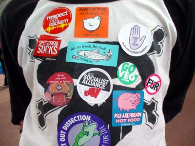 Stickers galore!, Millennium Dome, 19th July 2003 Greenwich, London