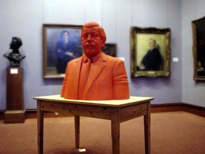 Red sculpture, Scottish National Portrait gallery Edinburgh