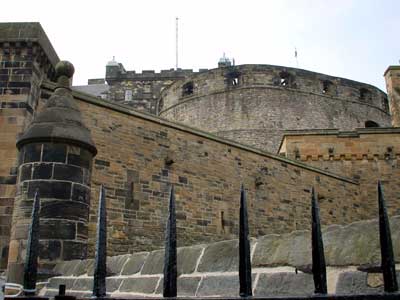 Ice Cream van and Edinburgh Castle, Edinburgh
