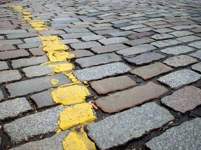 Cobbled streets, Edinburgh