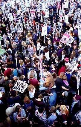 Street protest, London 1994