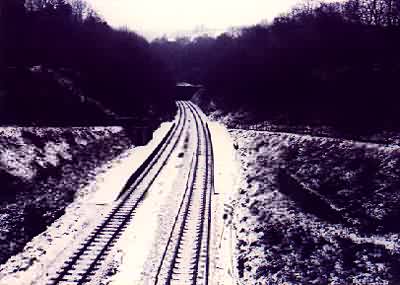 Cefn Onn station in the snow