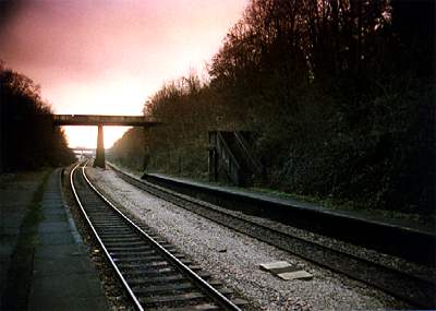 Cefn Onn station sunset