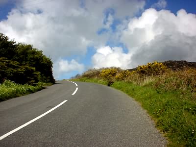 over the hill, Zennor, St Ives, Cornwall