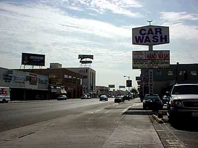 LA: cars and sun
