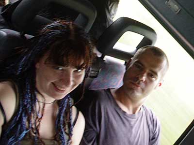 On the way to Glastonbury, Glastonbury Festival, June 2004