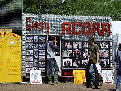 Gipsy Acorn Palmist, Glastonbury Festival, June 2004