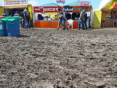 Mud, Glastonbury Festival, June 2004