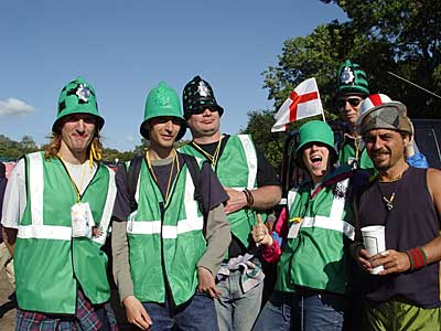 Green Police, Glastonbury Festival, June 2004