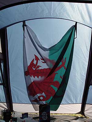 My tent, Glastonbury Festival, June 2004