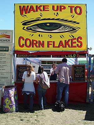 Wake up to Cornflakes, Glastonbury Festival, June 2004