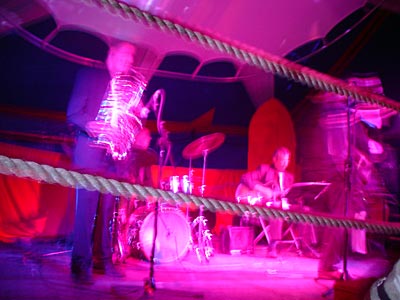 Fifties jive band, Chapel of Love and Loathing, Lost Vagueness, Glastonbury Festival, June 2004