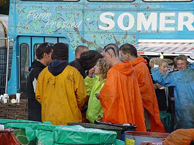 Cider Bus, Glastonbury Festival, June 2004
