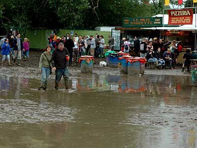 Crossing the ocean, Glastonbury Festival, Pilton, Somerset, England June 2005