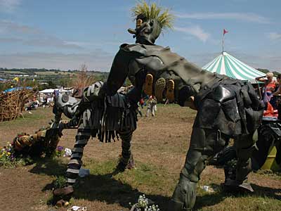 Sculpture, Craft Field, Glastonbury Festival, Pilton, Somerset, England June 2005