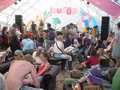 Guardian Lounge Glastonbury Festival, Pilton, Somerset, England June 2005