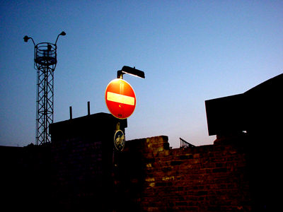 Railway tower and sign, Chalk Farm