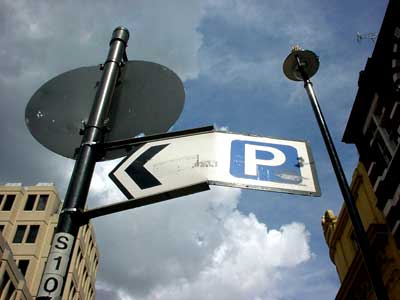 street sign and sky