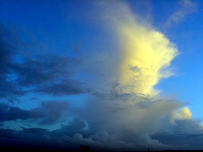 Winter sky over London