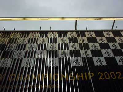Broken billboard, Warren Street, London W1