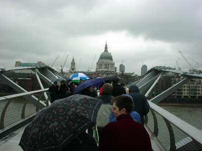 Millennium Bridge, St Pauls's view