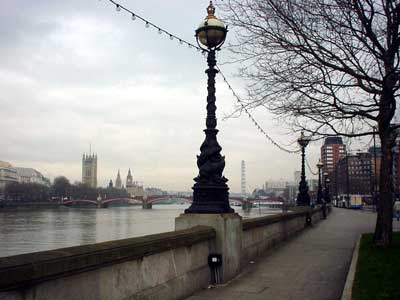 Jogger, Albert Embankment, London, March 2002
