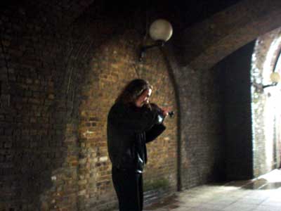 Busker, Blackfriars Bridge