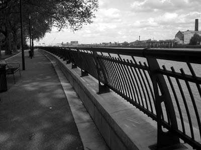 Island Gardens, looking east, London
