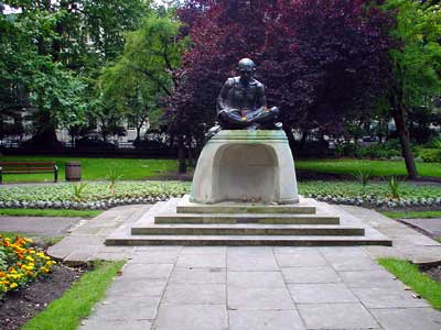 Ghandi statue, Tavistock Gardens, London, WC1