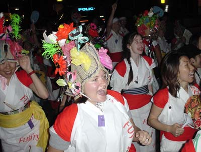Japanese procession, Thames Festival, Southbank, September 2002