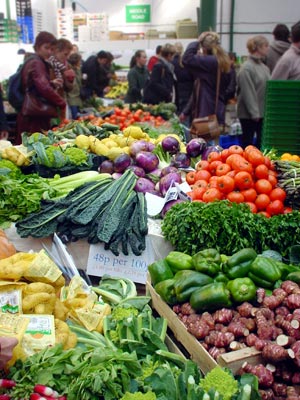 Borough market, London Bridge, London: October 2002
