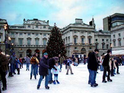 Ice Rink, Somerset House, Strand, London