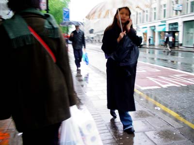 Rain, Tottenham Court Road, London 