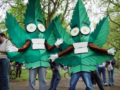 Jayday protest, Cannabis Festival, Kennington and Brockwell Park, May 3rd 2003, London