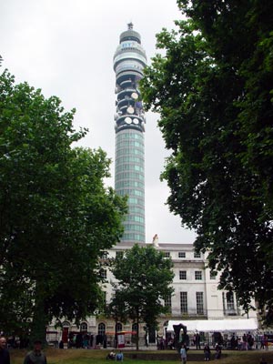 BT Telecom Tower from Fitzroy Square