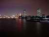 Thames at night, looking east