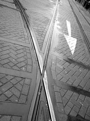 Tram lines, Manchester