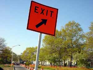 Highway exit