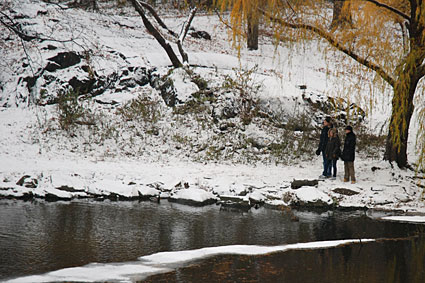 Photos of Central Park in the snow, Manhattan, New York, NY, US, December 2007