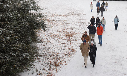 Photos of Central Park in the snow, Manhattan, New York, NY, US, December 2007