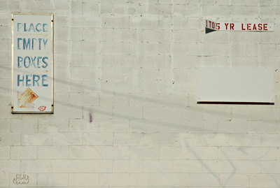 Place empty boxes here, Williamsburg, Brooklyn, New York, Brooklyn, New York, NYC, US
